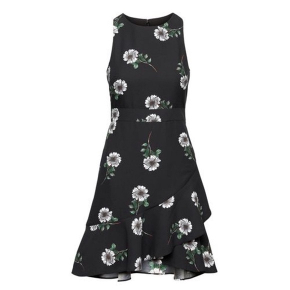 Banana Republic Dresses & Skirts - BIN#1 - Women’s Size 00 Floral Print Sleeveless Black Dress